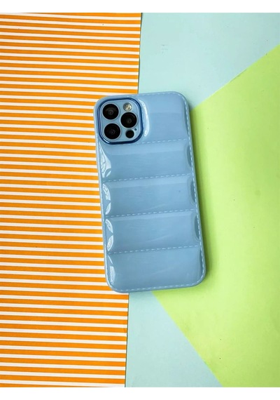 Pointtech Apple Uyumlu iPhone 13 Pro Puffer Silikon Kılıf Kamera Koruma Lens Korumalı Parlak Telefon Kılıfı