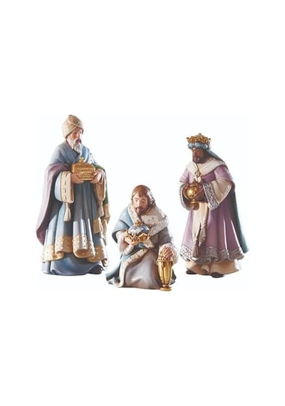 Avalon Gallery Noel İçin Doğum Setleri - İç Mekan Beytüllahim Geceleri Doğum Sahnesi, 3 Parça, 3 Kral 1