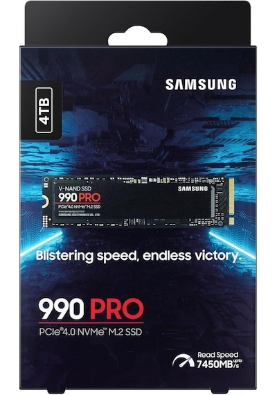Samsung 4tb 990 Pro 7450-6900mb-s M.2 Nvme Mz-v9p4t0bw Ssd Disk