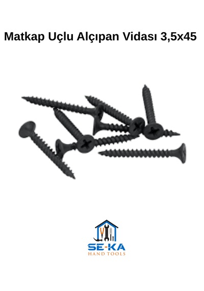 Matkap Uçlu Alçıpan Vidası 3,5x45 - 1000 Adet 3.5 x 45