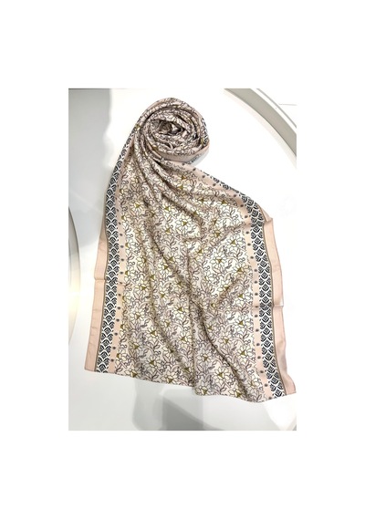 Cardion Lunira Silk Pamuk İpek Şal Sweet Line Ekru