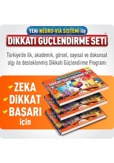 Dikkati Güçlendirme Seti 6 Yaş (3 Kitap Takım) - Osman Abalı - Adeda