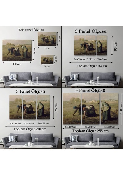 Es10 KY Özel Millet Darı Toplayıcı Kadınlar Tablosu - Jean-François - French-6652 (70 x 100)