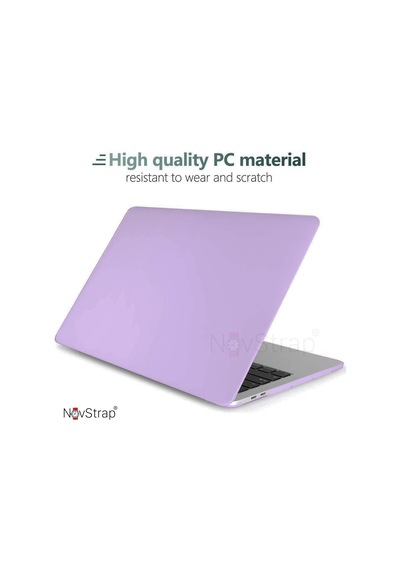 Novstrap Apple Uyumlu MacBook Pro 14 İnç M3 A2992 A2918 İle Kılıf Sert Polikarbon Mat Buzlu Kapak Karışık Çok Renkli