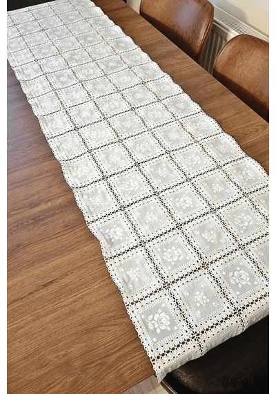 Pvc Dantel Raf -dolap -çekmece -masa - Sehpa -örtüsü - 50 Cm X 3 Metre-desen3 Beyaz