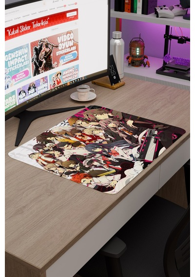 Danganronpa Kaymaz Dikişli Kauçuk Oyuncu Mousepad V1 - 48x40 Xl Gaming Mouse Pad Fare Altlığı