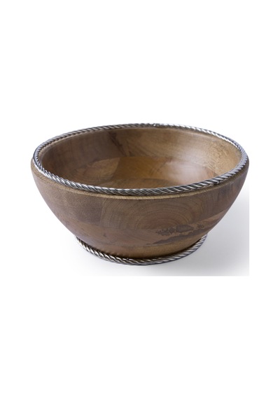 Yargıcı Metal Detaylı Mango Ağacı Servis Kasesi 25x10 Cm 26knhs1041n St