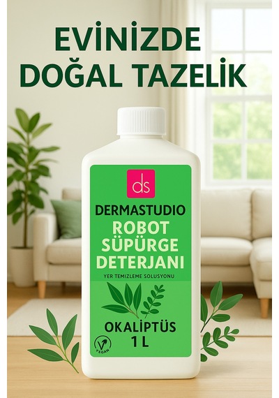Robot Süpürge Deterjanı Okaliptüs 1 L Yer Temizleme Solüsyonu Tekli