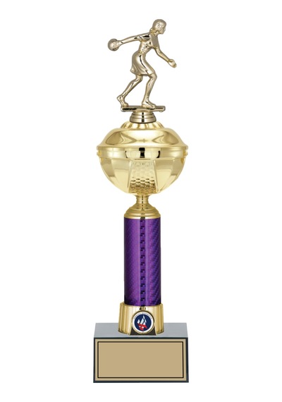 Odak Kupa - Figürlü Kupalar - Bowling Kadın Figürlü Kupalar Fg-059 B - 42 Cm Altın - Beyaz