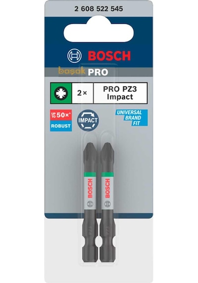 Bosch Pro Impact Pz3 55 Mm Yıldız Bits Uç 2'li 2608522545