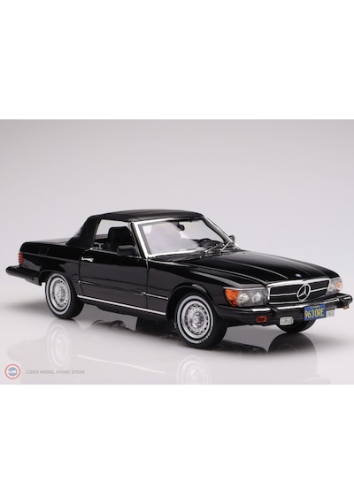 1:18 Norev 1979 Mercedes 450sl R107 Us-version American Gigolo Black Diecast Metal Minyatür Model Araba 25cm