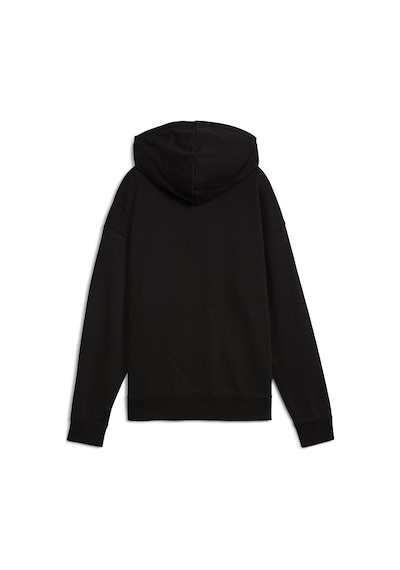 Puma Essentials Small No.1 Logo Kadın Siyah Kapüşonlu Sweatshirt Siyah