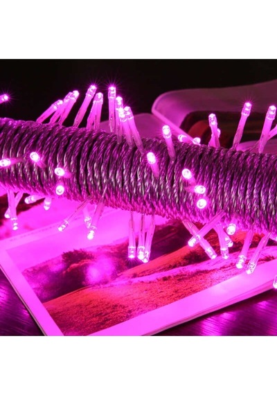 PİNK COLORS LED LİGHT 10 METRE PEMBE LED IŞIK PEMBE İP LED IŞIK PEMBE KABLO IŞIK 220V FİŞLİ PEMBE IŞIK Pembe