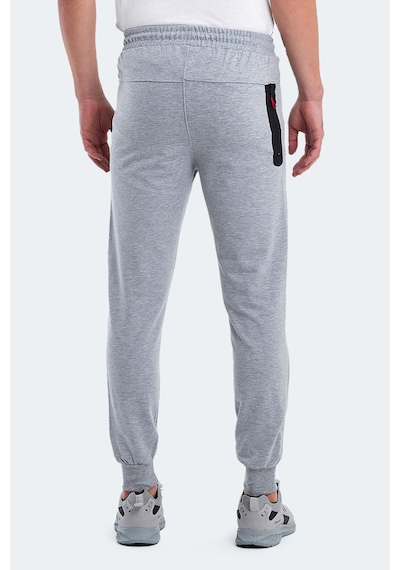 Slazenger Ofer In Erkek Fermuar Cepli Gri Eşofman Altı Gri