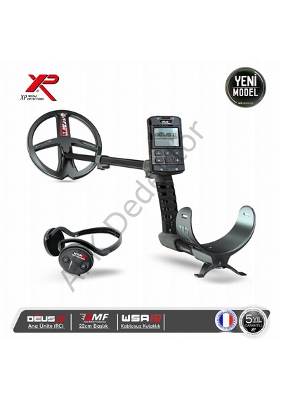 Xp Deus 2 Rc Metal Dedektörü 22 Cm Fmf Başlık + Wsa2 St Kablosuz Kulaklık Hassas Arama