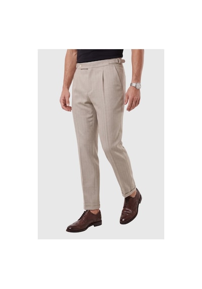 Deepsea Erkek Bej Safari Ceketli Slim Fit 2'li Takım Elbise Pileli Duble Paça Pantolon 2600723 Deepsea Erkek Bej Safari Ceketli Slim Fit 2'li Takım Elbise Pileli Duble Paça Pantolon 2600723