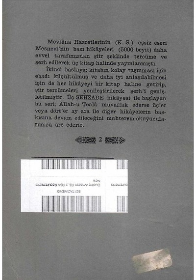 Mevlana Mesnevi 36 Beyit Ve Cariye Hikayesi Şiir Tercümesi Ve Şerhi O Mevlevi - Mevlana Celaledin Rumi