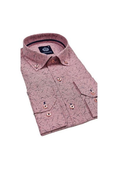 Erkek Uzun Kol Silim Fit Gömlek Bgl-st01688 Pembe