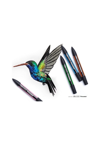Promarker Çift Uçlu Alkol Bazlı Grafik Çizim Kalemi Soft Lime 368 Y828