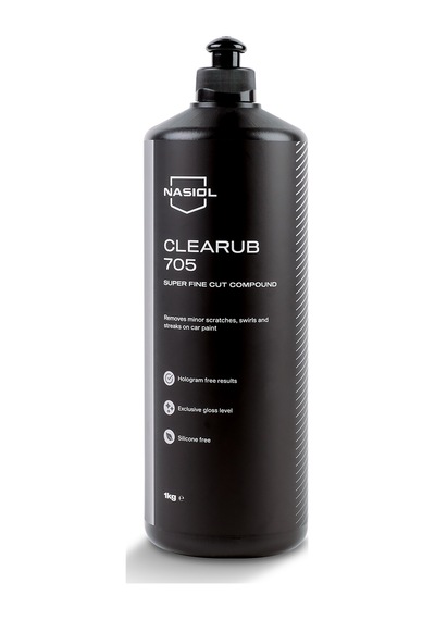 Nasiol Clearub 705 En Hafif Çizik/Hare  Polisaj Pastası Pasta 1kg Silikonsuz Boya Parlatıcı