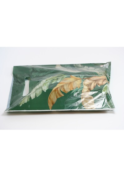 Eczane Hediyelik & Alışveriş Poşeti Yeşil Çiçek 22 x 32 CM 100 Adet