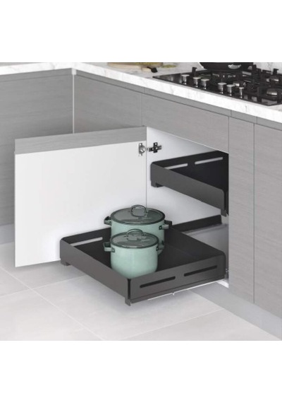 Starax 40 Cm Frenli Unique Box Bağımsız Çift Açılım Gizli Raylı Çekmece