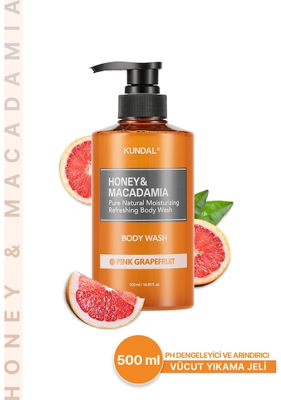 Kundal Honey & Macadamia Pink Grapefruit Pure Body Wash 500 ML