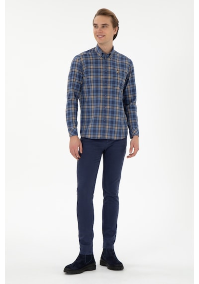 U.s. Polo Assn. Erkek Saks Jean Pantolon 50289500-vr045 Saks Saks Mavisi