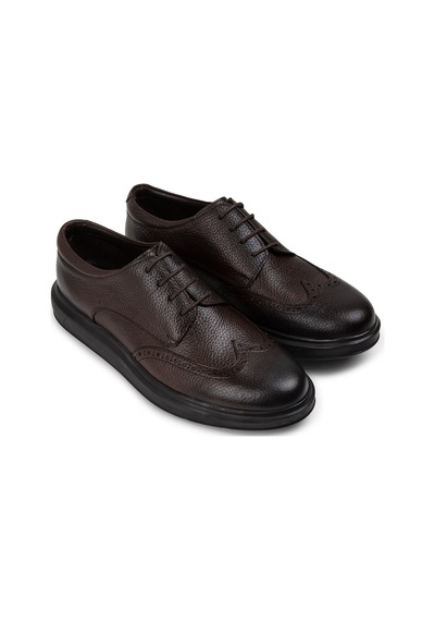 Deery Hakiki Deri Kahverengi Comfort Günlük Erkek Ayakkabı - 01942mkhvp01 Kahverengi