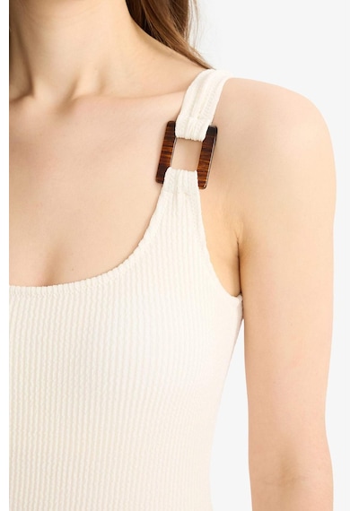 Defacto Regular Fit Bürümcük Mayo-fall İn Love T8005az25smer103 Ekru