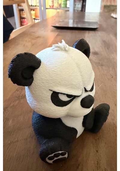 Kızgın Panda Figür Dikkat Çekici Dekoratif Biblo Masa & Raf Süsü Panda