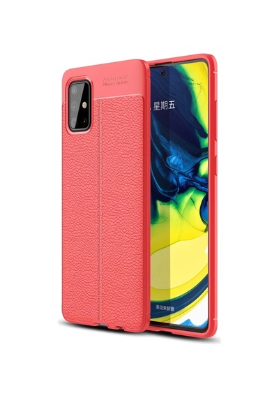 Samsung Uyumlu Galaxy A71 Uyumlu Kılıf Auto Focus Kapak - Kırmızı