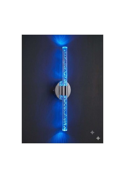 Bubbleflux Large 51 Cm Modern Tasarım Led Aplik - Duvar Lambası - Gümüş - Elektrikli - Rgb Kumandalı Gümüş Rgb Elektrikli Kumandalı