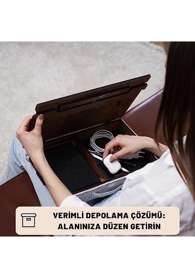 Ls051 Minderli Eğim Ayarlanabilir Mousepadli Laptop Sehpası