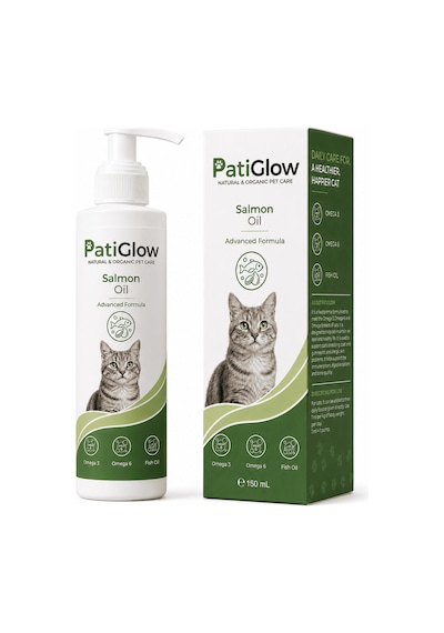 Patiglow Kedi Somon Yağı 150 Ml