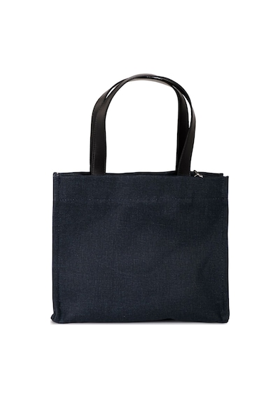 İcone Bag Lacivert The Icone Bag Paris İşlemeli Tote Kadın Kol Çantası Ve Omuz Çantası Orta Boy Lacivert