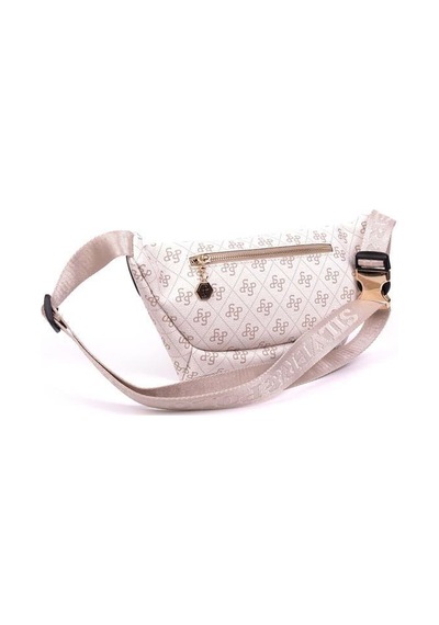 Silver Polo Sp1192 Kadın Bel Çantası Monogram Bej-kum