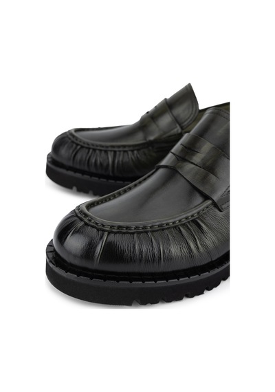 Tamer Tanca Erkek Hakiki Deri Yeşil Loafer Ayakkabı 987 231 Erk Ayk Sk25-26 Olıve Yeşil