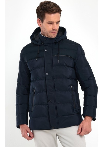 Sivaist Erkek Lacivert Standart Fit Normal Kesim Içi Kürklü Çıkmalı Kapüşon Dik Yaka Mont-Lacivert Sivaist Erkek Lacivert Standart Fit Normal Kesim Içi Kürklü Çıkmalı Kapüşon Dik Yaka Mont-Lacivert