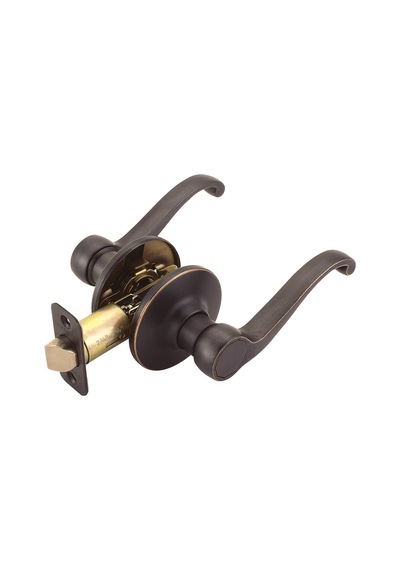 Design House 791624 Kaydırma 2 Kademeli Ayarlanabilir Geçiş Kapı Kolu, Yağ Rendelenmiş, Bronz