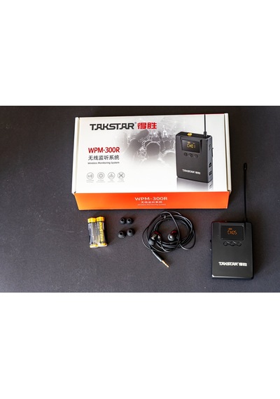 Takstar Wpm300r Tekli Alıcı - Receiver Kablosuz Telsiz Kulaklık Sistemi Simultane Çeviri