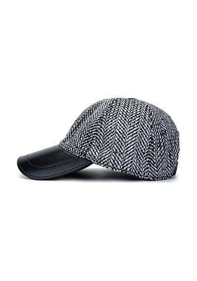 Tamer Tanca Erkek Deri & Tekstil Lacivert/beyaz Şapka 524 1121 Sapka Sk24-25 Lacı/byz Dsnl Lacivert - Beyaz