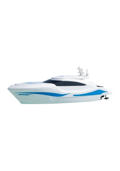Kumandalı Mini Tekne / Rc Mavi Beyaz Sürat Teknesi