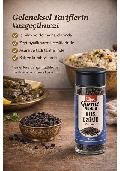 Kuş Üzümü 50 Gr Cam Kavanoz