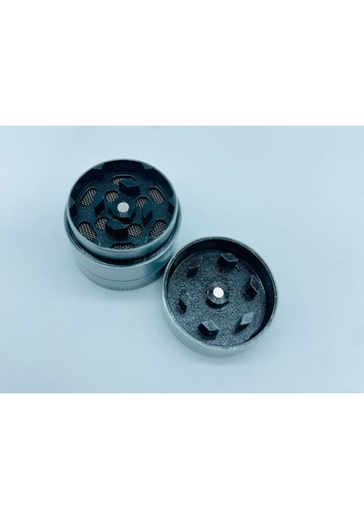 Çelik Metal 3 Parça Tütün Öğütücü Kabartmalı Desenli Grinder 30 MM