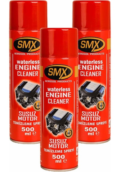 Smx Susuz Motor Temizlik Spreyi 3 Lü Set - M.fiber Bez N11.383
