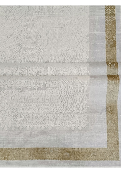 Woolen Halı Delüxe Viscon Akrilik Salon Halısı 6506 Gold Renkli