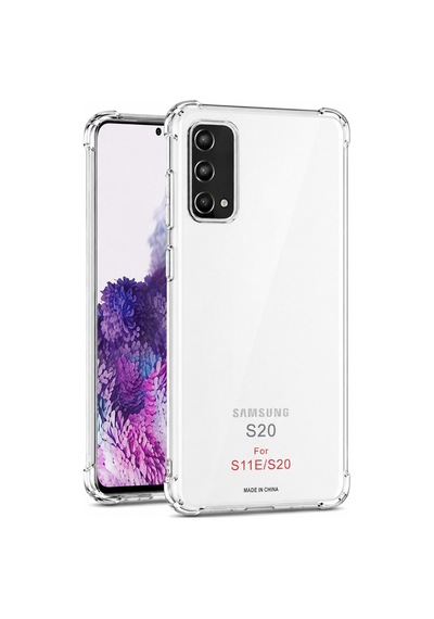 Logis Samsung Galaxy S20 Uyumlu Şeffaf Silikon Kılıf Darbe Emici Kamera Korumalı İnce Esnek Tpu Telefon Kılıfı