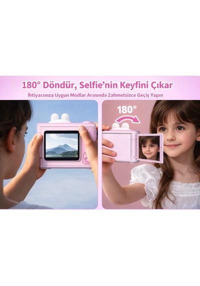 1080p Hd Video Ve 48mp Çözünürlüklü Döner Ekranlı Hem Eğlence Hem Yaratıcılık 8x Zoom & Hd Video Kayıt