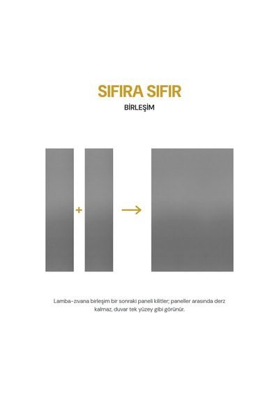 Vilo Mpc Xl Düz Duvar Paneli Brushed Steel 265cm Yapıştırmalı Montaj - Neme Ve Darbeye Dayanıklı